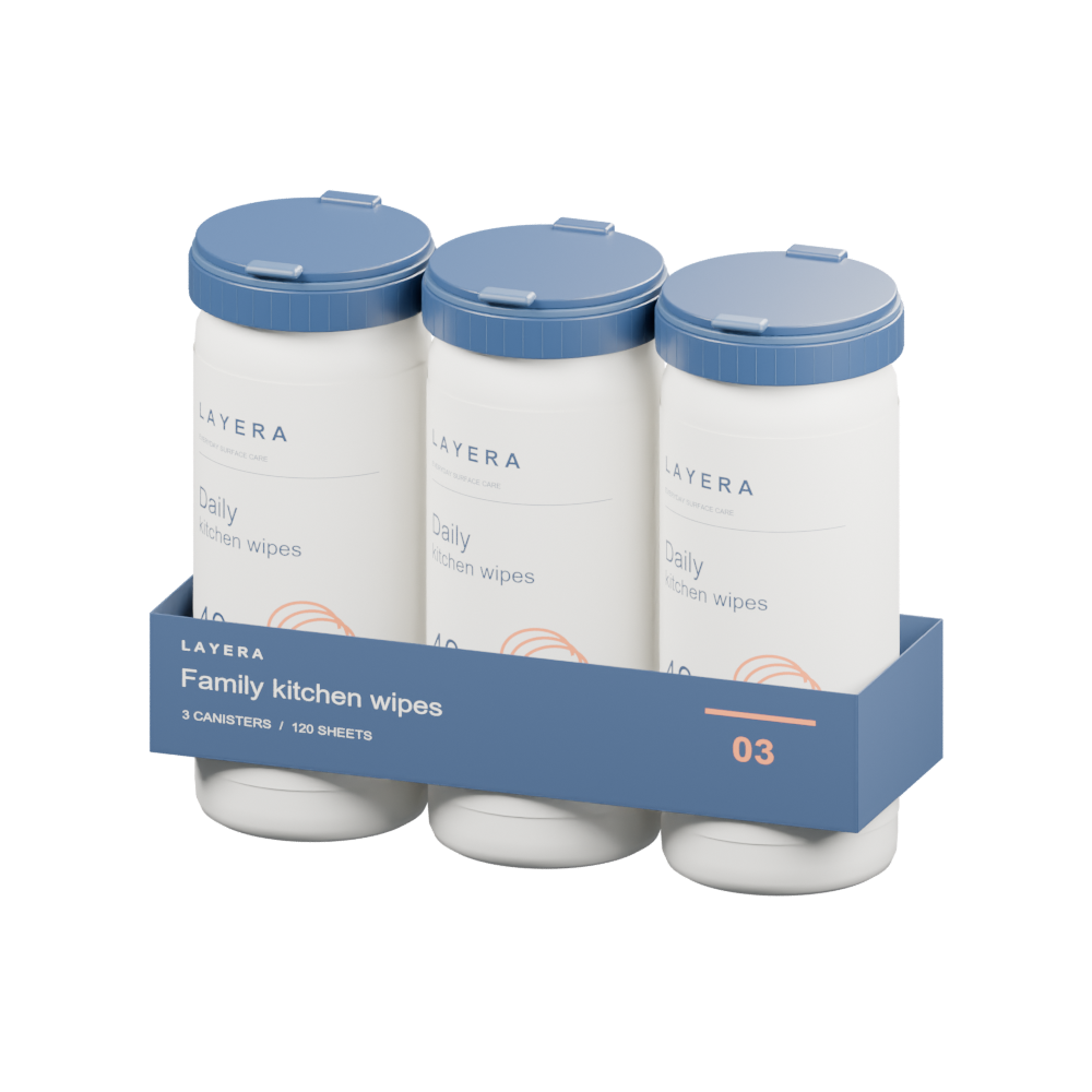 Family Kitchen Wipes product packaging